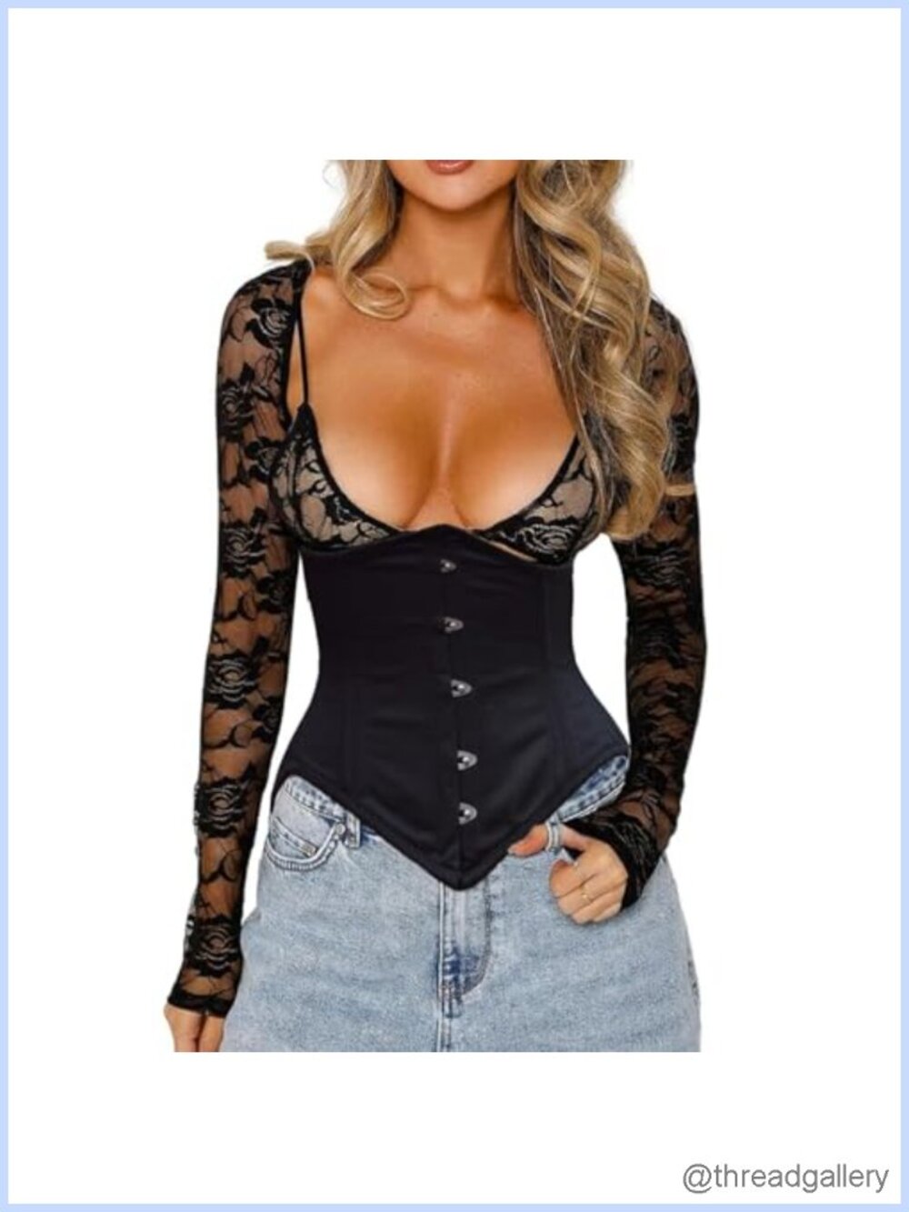 Corset Belt for Women Fishbone Wide Waist Corset for Cosplay Gothic Party